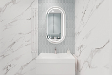 Дизайн-проект санузел с голубым акцентом от дизайнера Ладиной Виолетты